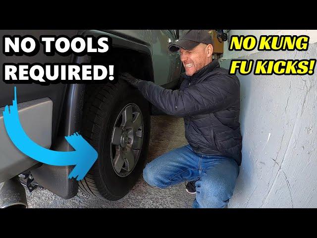 The FASTEST and EASIEST way to remove a stuck wheel without using any TOOLS!