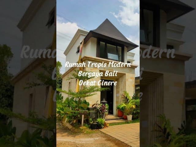 Rumah Tropis Modern, Bergaya Bali. Dekat Cinere