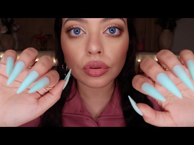 ASMR| SLOW Camera Tapping & Scratching for INTENSE Brain Tingles w/ Long Nails (PERSONAL ATTENTION)