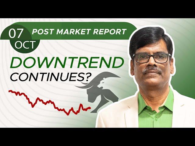 DOWNTREND Continues? Post Market Report 07-Oct-24