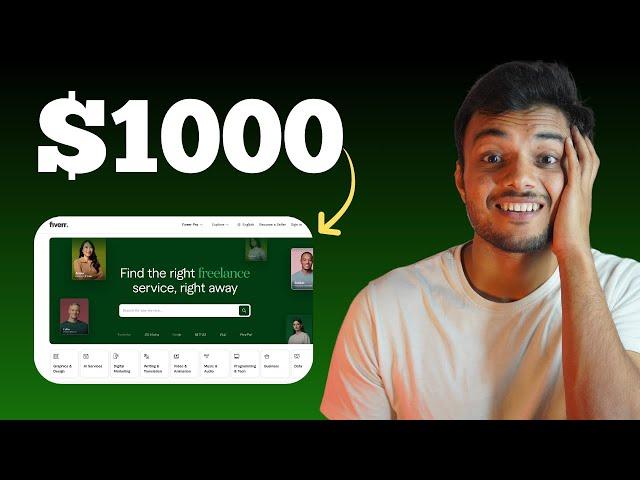 5 Fiverr Low Competition Gigs to earn $1000 per month in 2024