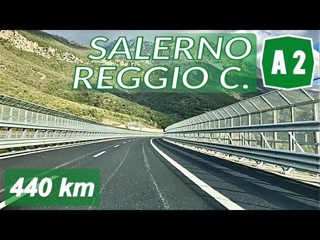 A2 Autostrada del Mediterraneo | SALERNO - REGGIO CALABRIA | Percorso completo