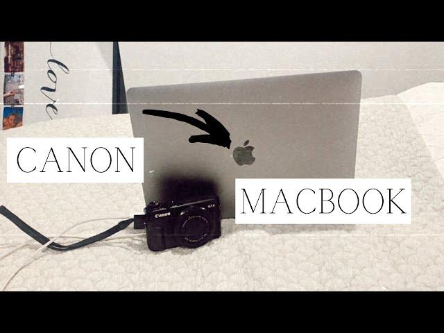 How to transfer videos/pictures from CANON g7x to MACBOOK || USB