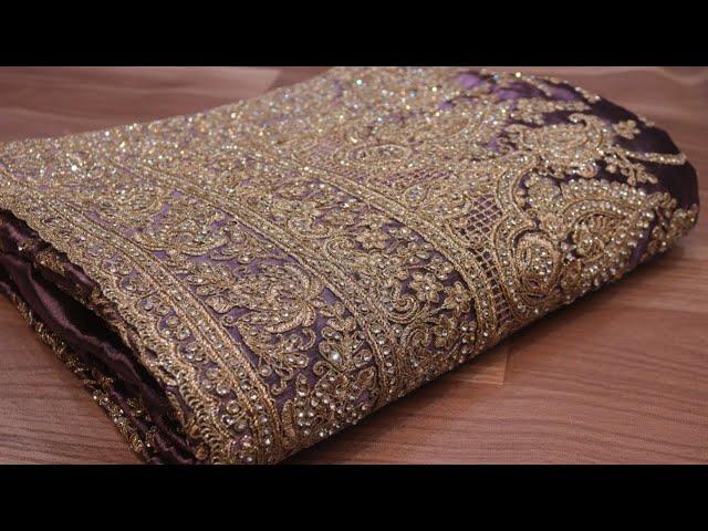 ARNG-3136 “The Royal Purple” Vol 3 Premium Designer Saree||Barbari Fabric||Crystals||Zari