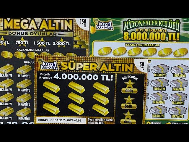 Büyük Ödüllü Kartları Kazıyoruz. Kanalıma Abone Olmayı Unutmayın. #kazıkazan #qazax #lottery #altın