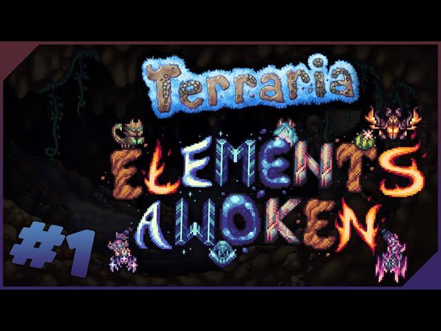 TERRARIA: ELEMENTS AWOKEN ПРОХОЖДЕНИЕ #1