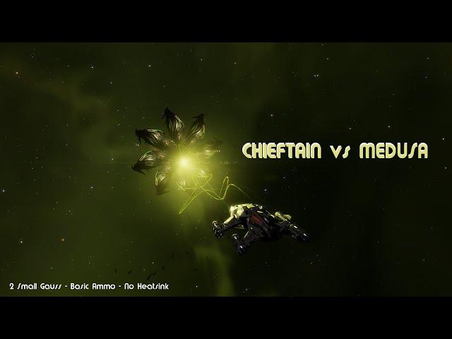 Elite Dangerous - Chieftain vs Medusa (2 Small Gauss, Basic ammo, No Heatsink)