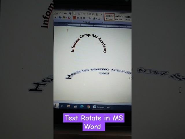 MS Word text rotate kaise kare | how to rotate text in ms word