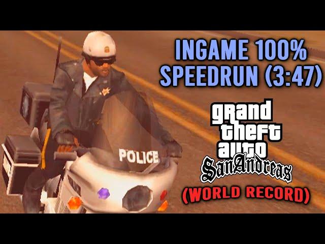 GTA San Andreas - Ingame 100% in 3:47 (WORLD RECORD)