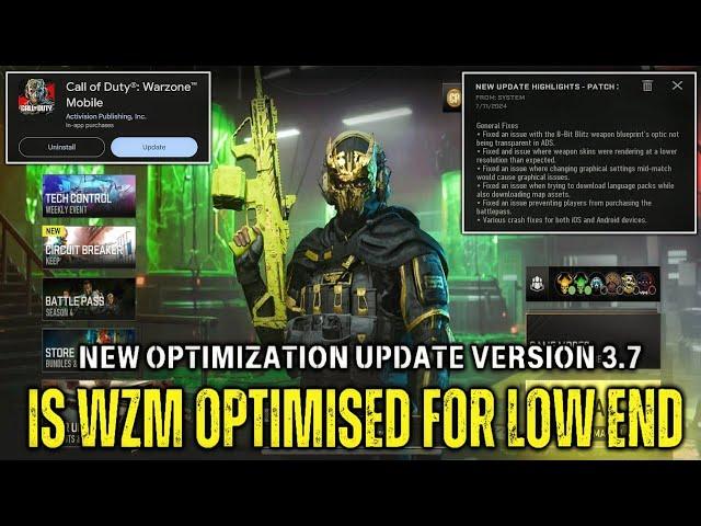 Warzone Mobile New Update Optimization | is warzone mobile optimized? wzm new update android/ios