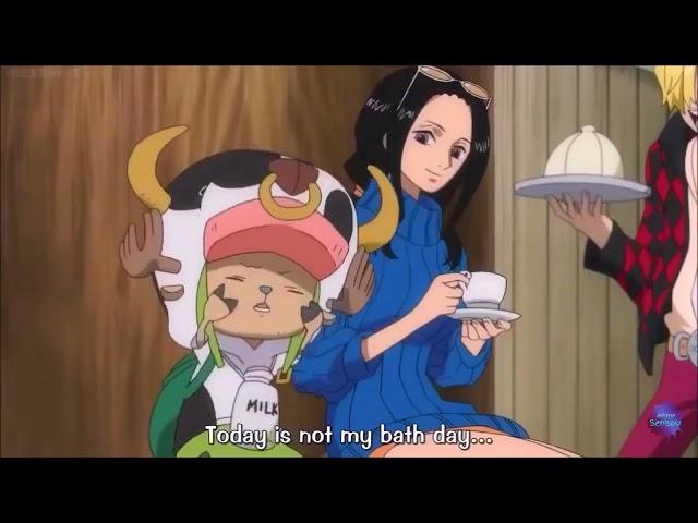 Robin wants to bath with Chopper #onepiece #robin #chopper