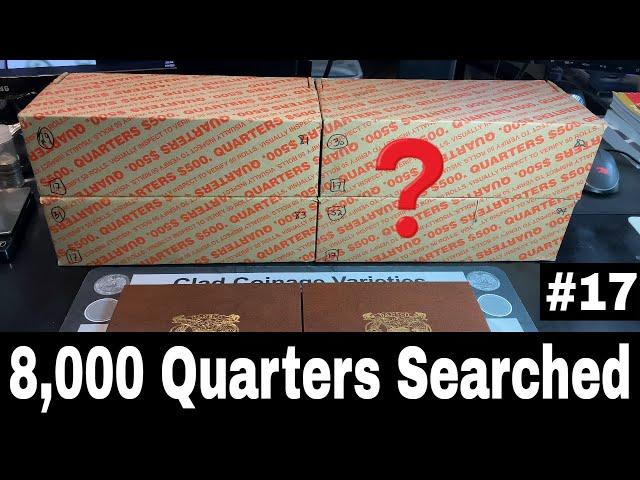 8,000 Quarters Searched for Rare Coins - Quarter Hunt and Fill #17