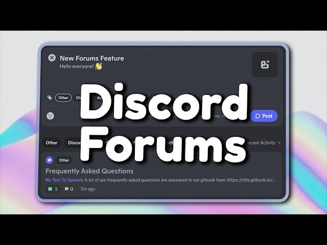 How to get Discord Forum Channels!