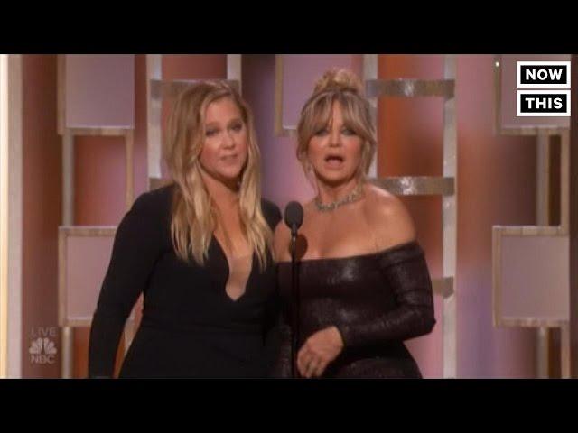 Amy Schumer And Goldie Hawn Were Super Awkward At The Golden Globes | NowThis