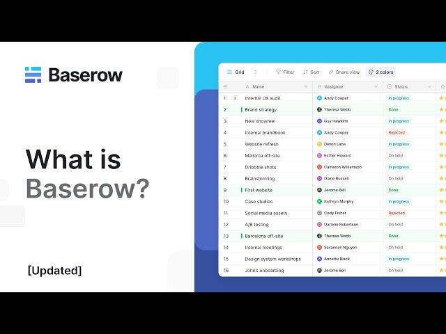 [Updated] Baserow: open source no-code database and Airtable alternative.