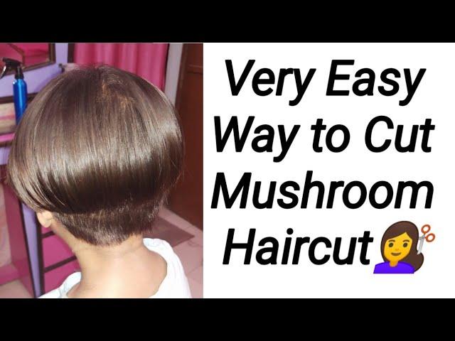 बहुत ही सरल तरीके से मशरूम हेअर कटिंग करे!!Smart Look in Mushroom Haircut