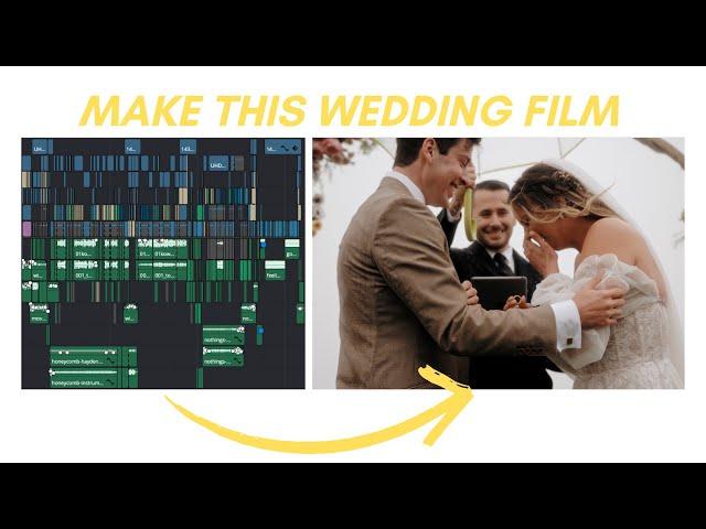 REAL wedding video Editors Timeline Breakdown in Davinci Resolve