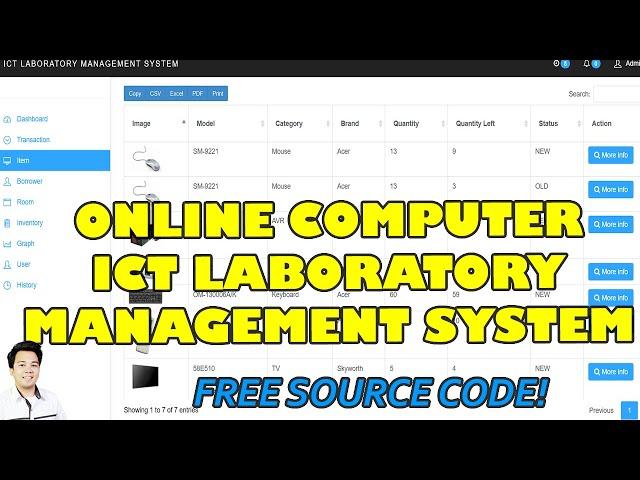 Complete Computer ICT Laboratory Management System using PHP MySQL  | Free Source Code Download