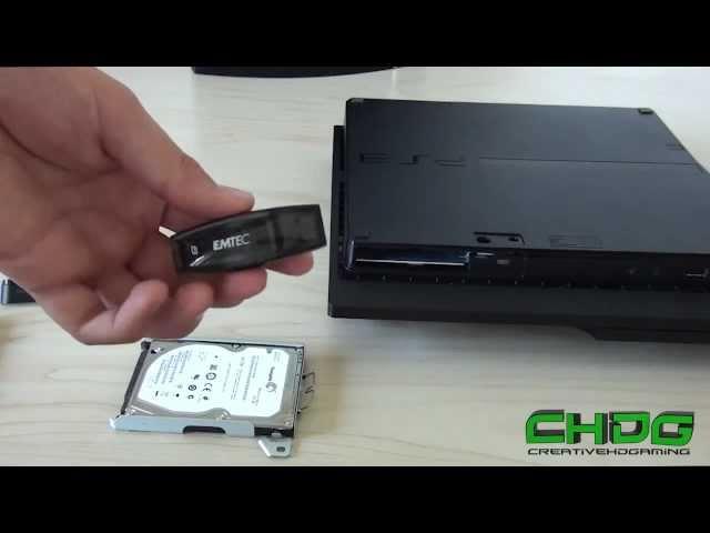 PS3 Festplatte (HDD) Ausbauen / Austauschen (Slim & Fat)