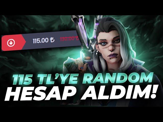 115 TL'YE AVRUPA GARANTİLİ RANDOM HESAP ALDIM! Valorant