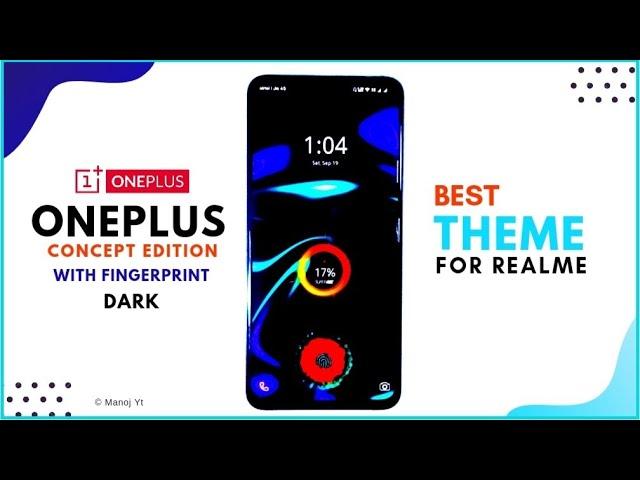 OnePlus Concept Dark Edition Theme for realme ui coloros 7 coloros 6 & coloros 5 best themes