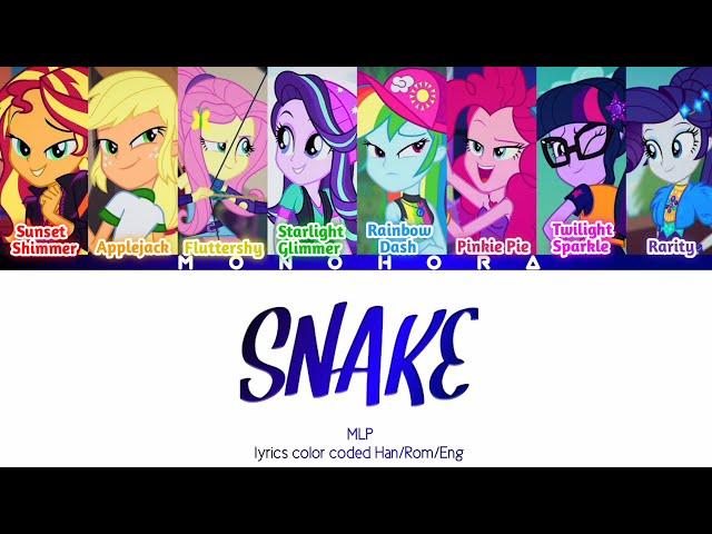 How would MLP sing Snake- Medusa (GP999) [ color coded lyrics HAN/ROM/ENG]