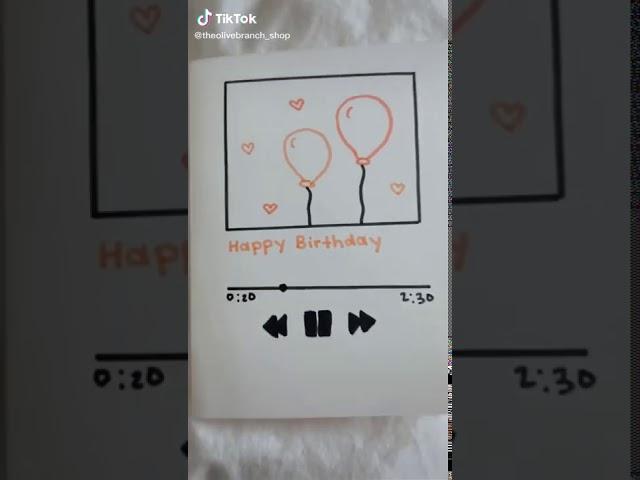 Aesthetic birthday card idea!!