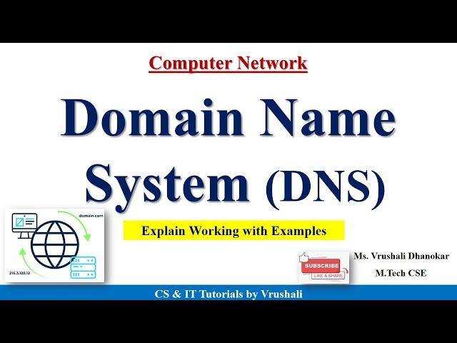 CN 32 : DNS Protocol | Domain Name System | Application Layer