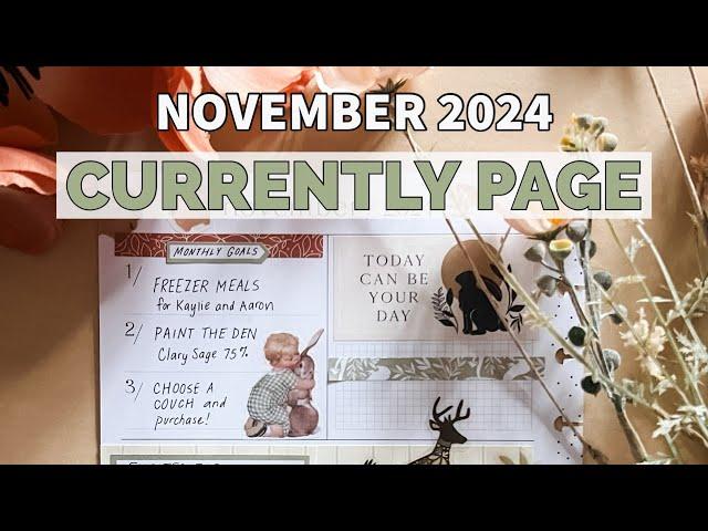 November 2024 Currently Page Plan With Me - Classic Happy Planner