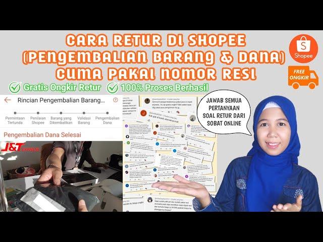 CARA RETUR PENGEMBALIAN BARANG DAN DANA SHOPEE | KIRIM PAKET RETUR TANPA ALAMAT PENJUAL DI EKSPEDISI