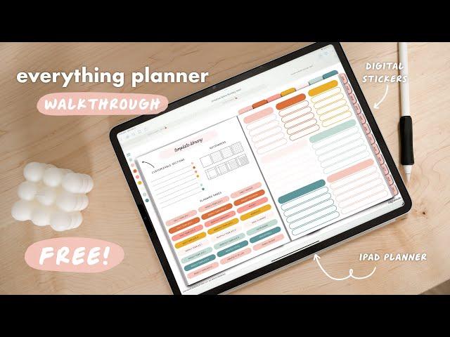 A Guide to the Everything Digital Planner + FREE Digital Planner 