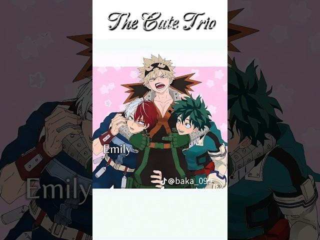 The Cute Trio️#anime #mha #bnha #myheroacademia #deku #bakugou #shoto #todoroki #memes #shorts