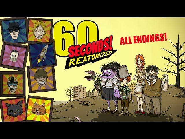 60 Seconds! Reatomized (almost) EVERY ending... [SPOILERS!!!]