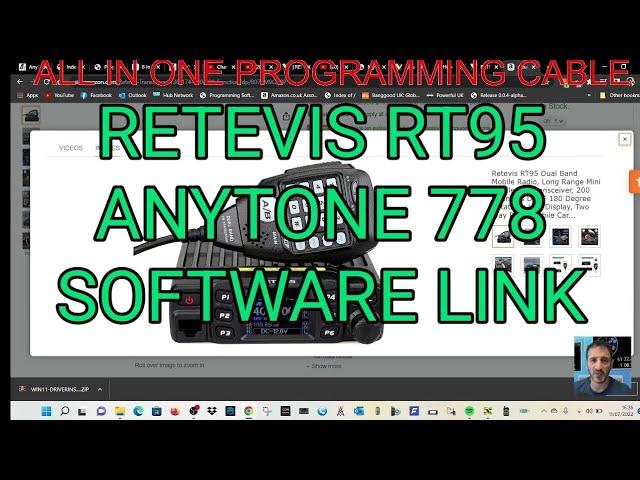 RETEVIS RT95/ANYTONE 778 -SOFTWARE LINKS