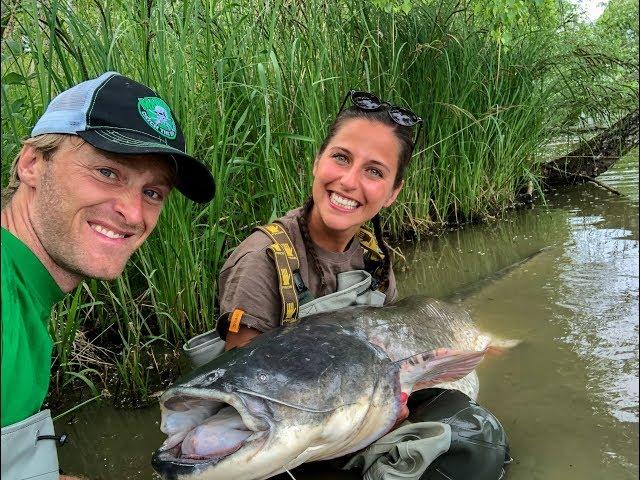 Belly Boat Angeln auf Wels mit Jakub Vagner / catfish fishing from belly boat with Jakub Vagner