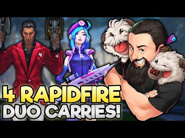 4 Rapidfire - Two Ults and Their Backline Goes POOF!! | TFT Remix Rumble | Teamfight Tactics