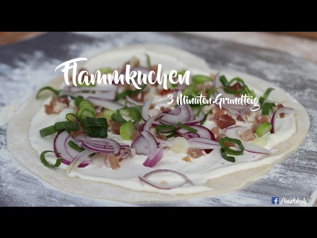 Flammkuchenteig in 3 Minuten