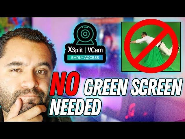 Background delete WITHOUT green screen?! // XSPLIT VCAM! // Tutorial & Review