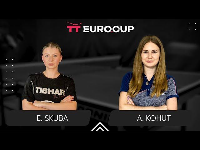 16:30 Emilia Skuba - Alina Kohut 12.03.2025 TT Euro.Cup Women Ukraine Star. TABLE 4