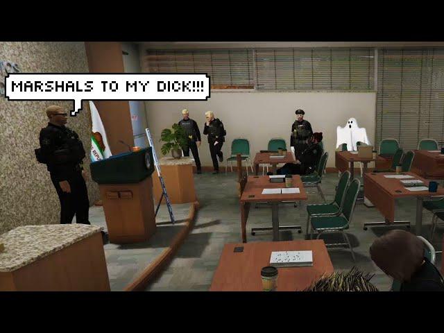 The LSPD meeting ends in 30 seconds after Peters & Nino mocks The Marshals.  | GTA NoPixel 4.0