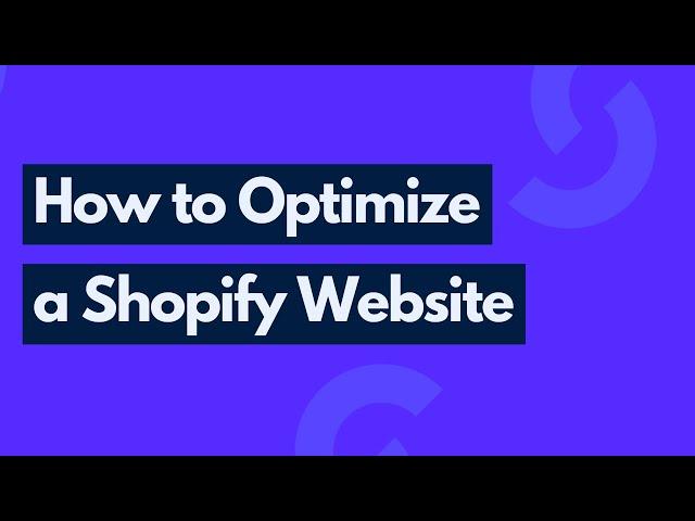 How to Optimize a Shopify Website for SEO in 2020 | Shopify SEO