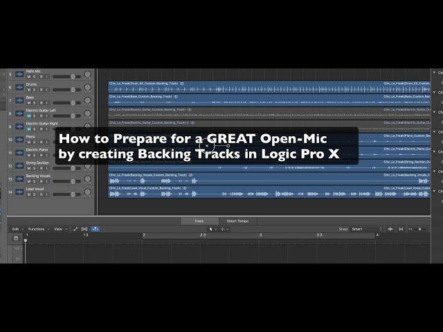 How to create backing tracks in Logic Pro X
