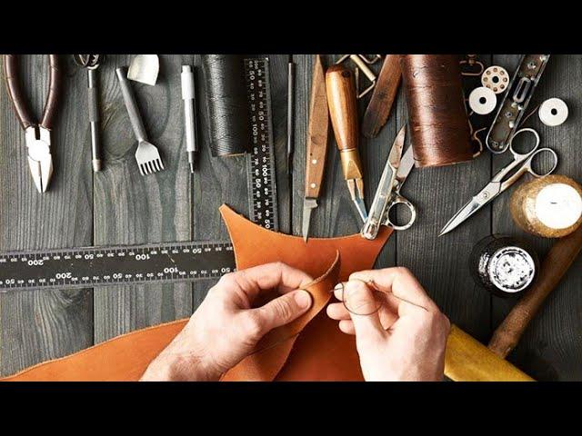 Работа с кожей, с чего начать. Первый набор инструментов и химии. Leather products, where to start.