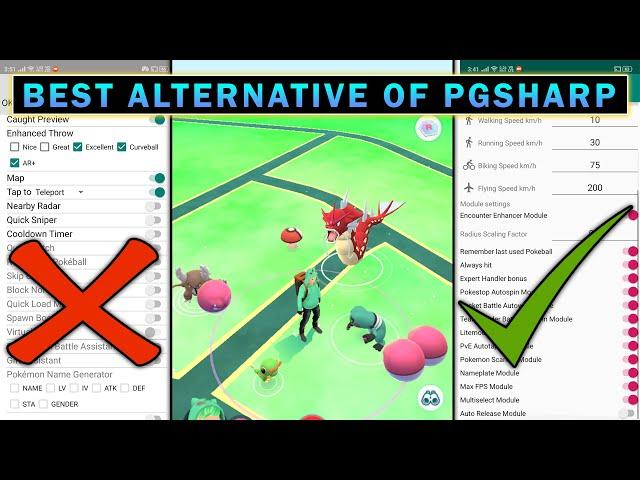 Best Alternatives For PGSharp Standard Features | Use all PGSharp Features in Free Version New Trick