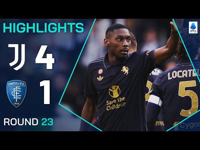 JUVENTUS-EMPOLI 4-1 | HIGHLIGHTS | Kolo Muani at the Double to Seal Juve Comeback | Serie A 2024/25