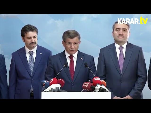 Ahmet Davutoğlu'nun istifa açıklaması | AK Parti'ye böyle veda etti (Tam metin)