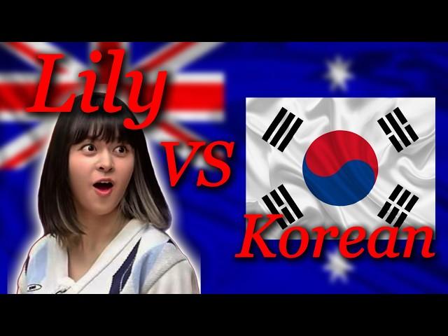 NMIXX Lily struggling with the Korean language