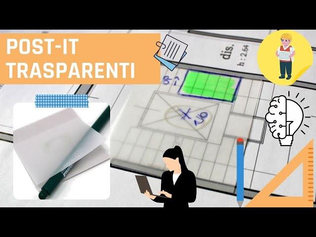 Post-it in carta trasparente 𝗚𝗶𝗮𝗹𝗹𝗼𝗻𝗼𝘁𝗲 | Transparent Sticky Notes | Gadget personalizzato