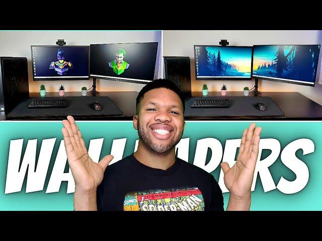 How to SPAN and SEPARATE Wallpapers on multi monitor setups