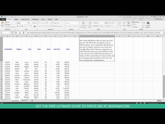 How to insert a line break in Excel